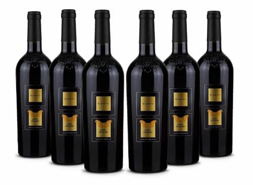 Canti - Gran Passero, Passito Rouge Italien I.G.T., Appassimento des Cépage des Pouilles, Saveur Douce et Veloutée avec un Goût Sucré et Floral, 6x750 ml