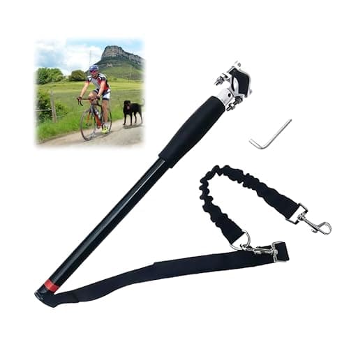 Laisse de Vélo pour Chien,Vélo pour Chien Mains Libres,Laisse d'exercice,pour L'entraînement, Le Jogging, Le Cyclisme et l'extérieur,Installation Facile, 42.5CM