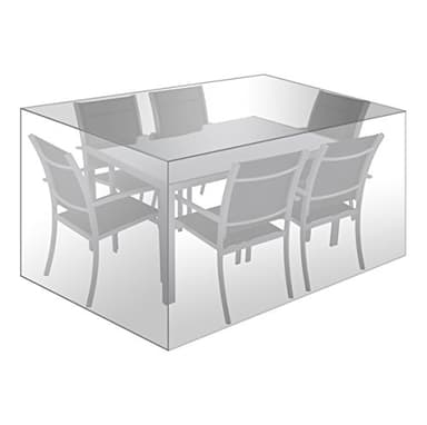 WOLTU Housse de Protection Housse de Chaises de Jardin, Couverture de Meubles de Jardin, 242x162x100cm, Bâche Extérieure Anti-UV Imperméable, Indéchirable, Résistance au Froid Transparent