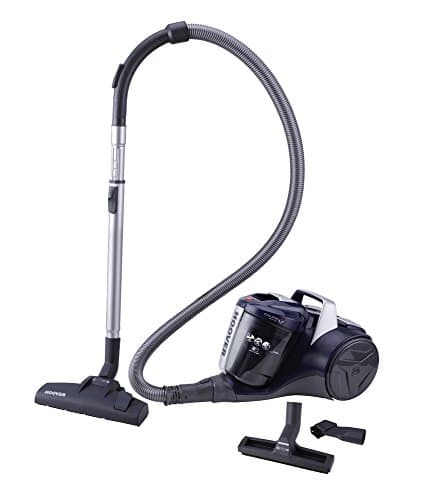 Hoover BR71_BR20 Aspirateur traineau sans sac, Puissant 700W, Technologie Cyclonique,78 db, Capacité 2L, Vidage facile, Brosse parquet + Suceur, Filtre EPA 12