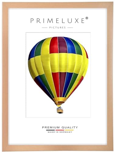 PrimeLuxe Cadre photo en bois 50 x 150 cm (Dimension de l'image) en Hêtre Nature | Couleur et taille sélectionnables | pour affiches | Puzzle | collage de photos