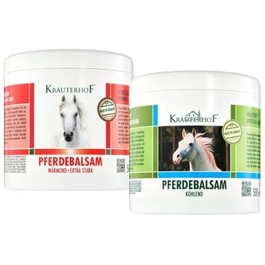 Kräuterhof Gel Chauffant & Rafraîchissant (2 x 500 ml) - Gel relaxant musculaire pour les muscles et les articulations fatigués, Massage et traitement de relaxation aux extraits naturels