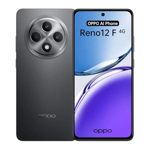OPPO Reno12 F 4G 8+256Go, IA Smartphone Android Débloqué, Téléphone Portable, Écran 120Hz 6,67" OLED, Caméra AI 50+8+2MP, SUPERVOOC 45W, Batterie 5000mAh, Qualcomm 685, Résistance IP64, NFC, Gris