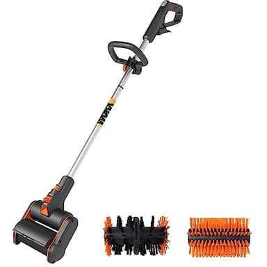 WORX - Brosse de Nettoyage de Surface et Terrasse sans Fil 20V - pour Nettoyage des Pierres, Surfaces en Bois, Mauvaises Herbes et Gazon Artificiel - Livrée sans Batterie ni Chargeur - WG441E.9