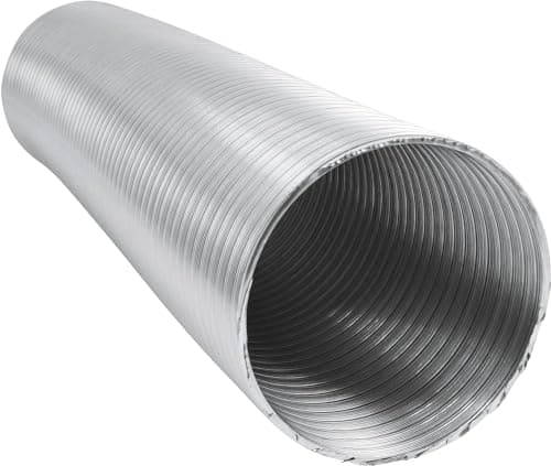 Intelmann Tuyau flexible en aluminium - 1,5 m / 3 m / 5 m - DN 50 63 71 76 80 100 125 150 160 180 200 224 250, tuyau de ventilation en aluminium flexible (1,5 m, DN 75)