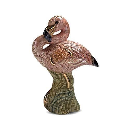 De Rosa Rinconada - Figurine en céramique oiseau flamant rose