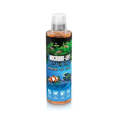 MICROBE-LIFT Special Blend - 473 ML - Bactéries vivantes pour la Purification de l'eau, décompose Les déchets organiques & Les nitrates, pour Aquariums d'eau Douce et d'eau de mer, 100% Biologique