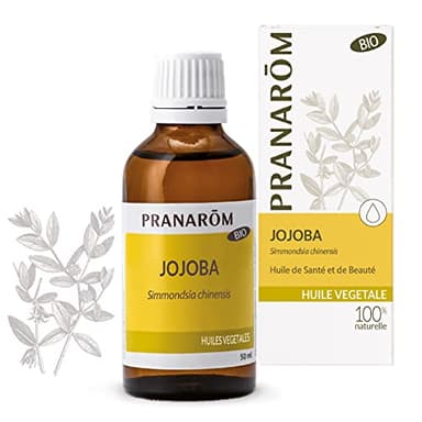Pranarôm - Jojoba BIO - Huile Végétale - Soin des Cheveux et Peau - 50 ml