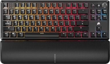 Corsair K70 Core TKL Wireless RGB Tenkeyless Clavier Gaming Mécanique - Commutateurs Linéaires MLX Red v2-Linéaires Pré-Graissés - Réduction du Bruit - Capuchons de Touches ABS Double-Shot -