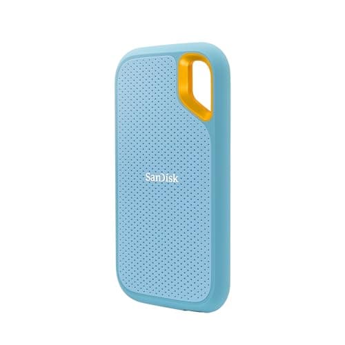SanDisk 2 to Extreme Disque SSD Portable, USB-C USB 3.2 Gén. 2, Disque SSD NVMe Externe, jusqu'à 1050 Mo/s Résistance à la poussière et à l'eau classé