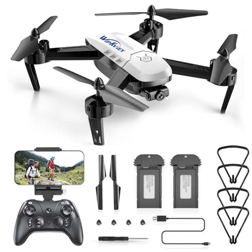 Wipkviey T6 drone avec camera - drone enfant HD 1080P pour enfants adultes débutants, Avec vidéo en direct WiFi, maintien de l'altitude, Flip 3D, capteur de gravité, Contrôle gestuel, Commande vocale