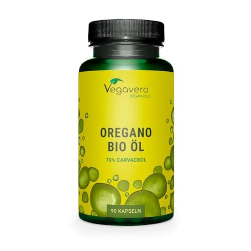Origan BIO Vegavero® | UNIQUE : Avec 70% Carvacrol et 2,5% Thymol | Sans Additifs | Antioxydant Puissant + Foie + Digestion | 90 Gélules | VEGAN