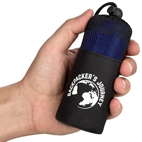 Backpacker's Journey Drap de Sac de Couchage de Voyage (Seulement 168 g), Sac de Couchage Ultra-léger et Peu encombrant pour hutte (Bleu)
