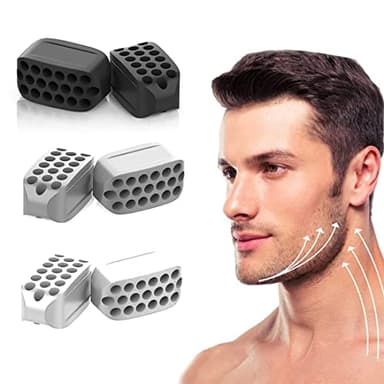 PLABBDPL Machoire Musculation, 6Pcs Balles d'entraînement de Mâchoire, Exerciseur de Mâchoire Femmes Hommes, Jaw Exerciser Muscler Machoire, Outil De Beauté du Visage