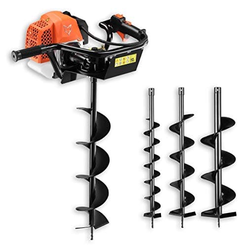 Fuxtec Tarière Thermique FX-EB162 avec mèches de 100, 150 et 200 mm, Easy Starter, Cadre Tubulaire en Acier, allumage sans Contact, Horticulture, Sylviculture, Poteau, Fondation, Plantation