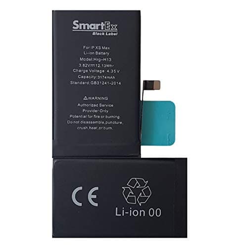 Smartex® Black Label Batterie Compatible avec iPhone XS Max - 3174 mAh | Garantie 2 Ans