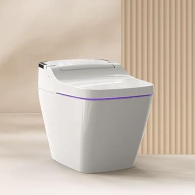 VOVO STYLEMENT TCB-090SA Bidet WC intelligent en une seule pièce avec couvercle à ouverture/fermeture automatique, double chasse d'eau, siège chauffant