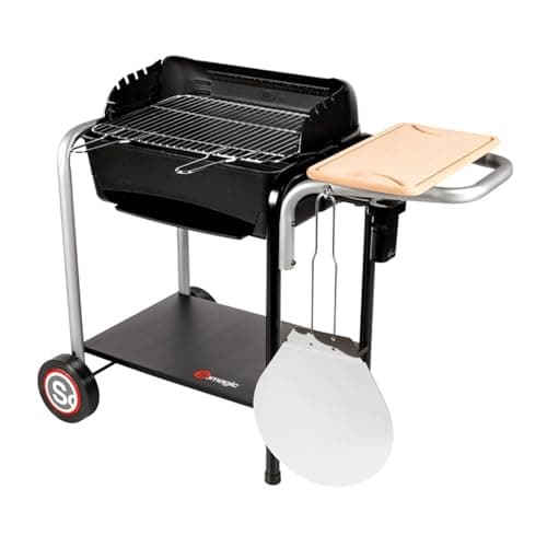 Happy Garden SOMAGIC - Barbecue au Charbon de Bois Roma avec Cuisson Pizza