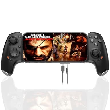 Megadream USB C Mobile Gaming Controller for iPhone 16/iPhone 15 Series & Android (Type-C),Plug and Play Gamepad Joystick, Stream PS5/Xbox/PC Games on Mobile,Cloud Gaming,