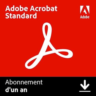 Adobe Acrobat Standard |1 An|PC/Mac|Téléchargement
