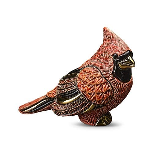 De Rosa Rinconada - Figurine en céramique Oiseau Cardinal