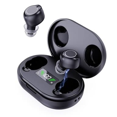 Amplificateur de son personnel intelligent, design semi-intra-auriculaire léger, réduction intelligente du bruit, démarrage sans commentaires, réglage du volume tactile, idéal pour améliorer l'écoute