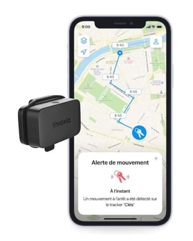 Invoxia Mini Tracker GPS - Petit traceur GPS avec 3 mois d'autonomie - 3 ans d'abonnement inclus