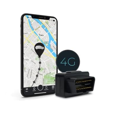Traceur Salind GPS 4G - Traceur GPS Voiture Connexion réseau 4G - Balise GPS Voiture, Camion, Caravane en Temps réel - Connexion directe à l'interface OBD – Localisation dans Plus de 100 Pays