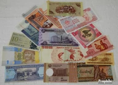 Tous Monde 15 Divers Billets (Billets pour Les collectionneurs - Pas de Moyen de paiement)