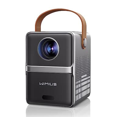 Mini Projecteur【Focus Électrique】 20000 Lumens 1080P Vidéoprojecteur Portable FHD 4K Supporté WiFi Bluetooth, Courte Focale Rétroprojecteur 4K WiFi6 Zoom 50% Home Cinéma pour Phone/PS5 HDMI AV USB