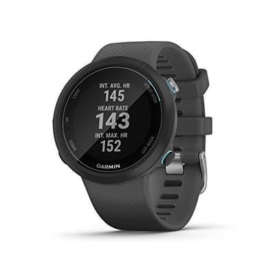 Garmin Swim 2 Montre Intelligente GPS pour Piscine et Eau Libre, fréquence Cardiaque sous-Marine, Enregistrement de Distance, Rythme, Nombre de Coups et Type, Gris Ardoise