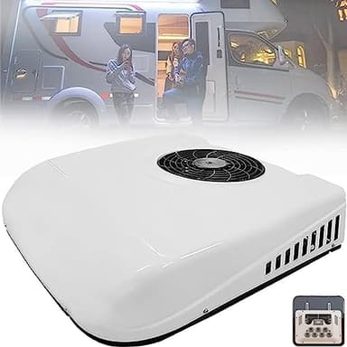 Climatiseur de toit universel pour camion et camping-car, avec refroidissement et chauffage, sans tuyau, peu bruyant, climatiseur de toit pour voiture, climatiseur pour camping-car,12V