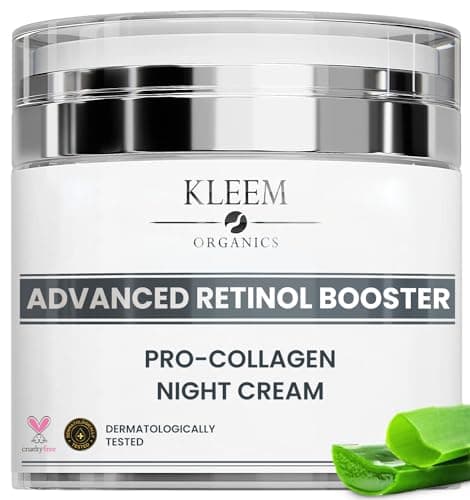 Creme Hydratante Visage Nuit Bio avec Rétinol el Acide Hyaluronique | Creme Anti Rides Femme |Creme Visage Anti Taches - Raffermissant & Éclaircissant - 50 ml |100% GARANTIE