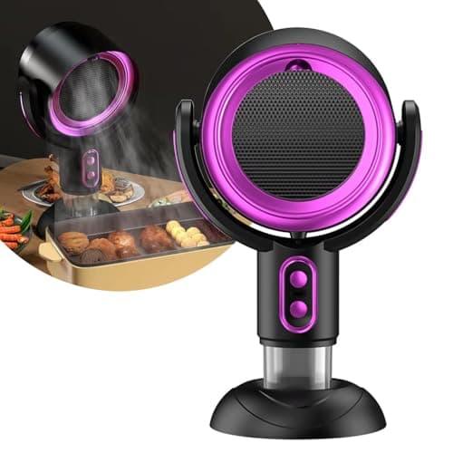 Ventilateur Fumée Cigarette Ventilateur Extracteur De Fumée, Fumeurs De Bouffées Électriques Portables, Ventilateurs De Table USB, Mini Purificateurs D'air De Cuisine Avec Filtre À Fumée(USB-Purple)