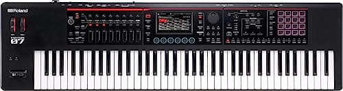 CLAVIER SYNTHÉTISEUR FANTOM-07 Roland - Clavier à 76 touches à vélocité | Des milliers de sons Roland acoustiques et électroniques | Technologies ZEN-Core et SuperNATURAL | Séquenceur TR-REC