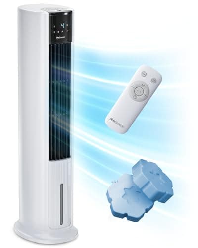 Pro Breeze OmniAir Rafraichisseur d’Air 7L 3en1, 7 Vitesses, 3 Modes, Oscillant, Minuterie 10h, Climatiseur Mobile Sans Évacuation, Silencieux, Sans Conduit, Ventilateur Refroidisseur d'Air