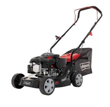 Scheppach Tondeuse à Gazon Thermique MP132-40 | 3,4 CV | Largeur de Coupe 40 cm | Réglage Hauteur de Coupe sur 3 Positions | Panier de ramassage de 35 litres | Ergonomique | Grandes Roues