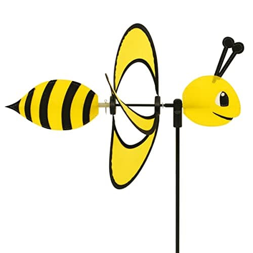 CIM Girouette - Little Magic Bee - résiste aux UV et aux intempéries - Ø28cm, Motif: 35x13cm, Hauteur Totale: 85cm - INCL. Tige en Fibre de Verre