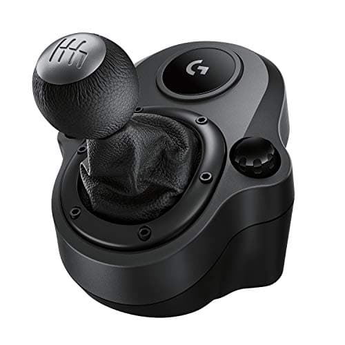 Logitech G Levier de vitesses Driving Force pour G923, G29 ou G920, 6 vitesses, marche arrière Push Down, noir