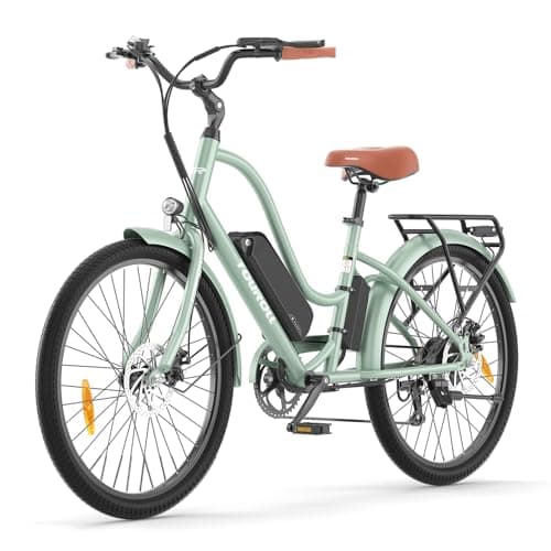 Touroll B2 Vélo Électrique Adulte, 26" vélo électrique Urbain, 36V 15.6Ah Batterie Amovible, Vélo de Ville électrique 250W, 7 Vitesses, E-Bike Urbain pour Adulte, Vélos électriques Homme Femme