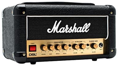 DSL1HR 2-Channel Valve Head 1W (Black) - Tête d'Ampli à Lampes pour Guitare Électrique