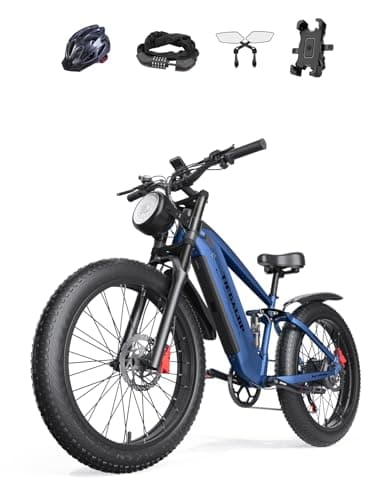 Lohang vélo électrique pour Adultes, avec Batterie Amovible de 48V18AH, autonomie maximale de 45 à 90 kilomètres, VTT électrique de 26 Pouces, vélo électrique pour Hommes et Femmes.