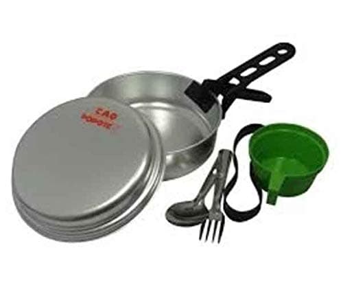 Cao Camping Popote aluminium scout pour 1 personne 1,1 L, sans, Argenté.