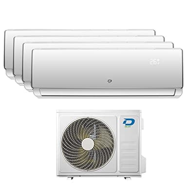 Climatiseur inverter quadri split Frozen R32, 9000+9000+12000+12000 Btu Diloc, classe A++/A+, fonction smart Wi-Fi