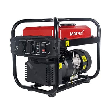 Matrix IG 2000 groupe électrogène de secours à essence | puissance de 2000 watts | technique d'inverseur pour appareils sensibles | portable | moteur à 4 temps | 2x raccordement 230V