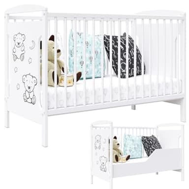 Générique Lit d'enfant Ted 60x120cm Confort et fonctionnalité réunis