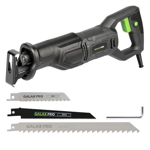 GALAX PRO 710W Scie Sabre Sans à 3000 SPM Vitesse Variable, pour des coupes précises dans le bois, le métal et bien plus, changement de lame sans outil
