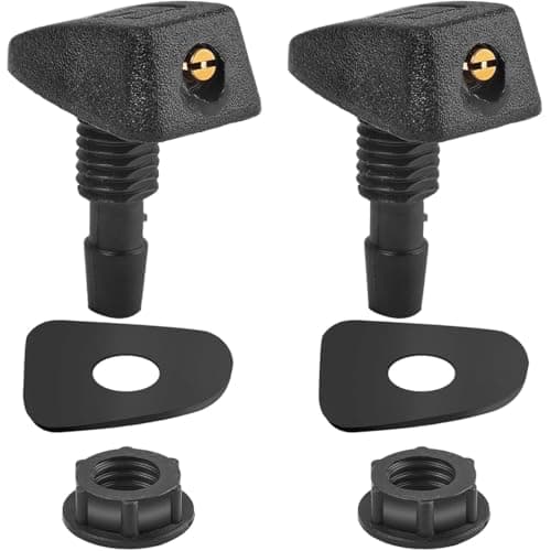 JEYORZY 2 Pcs Buses de Lave-Glace Avant Voiture, Buses Gicleurs Pulvérisateurs Universelle Avant Buse Pare-Brise Pulvérisation, Buses de pulvérisation d'essuie-Glace