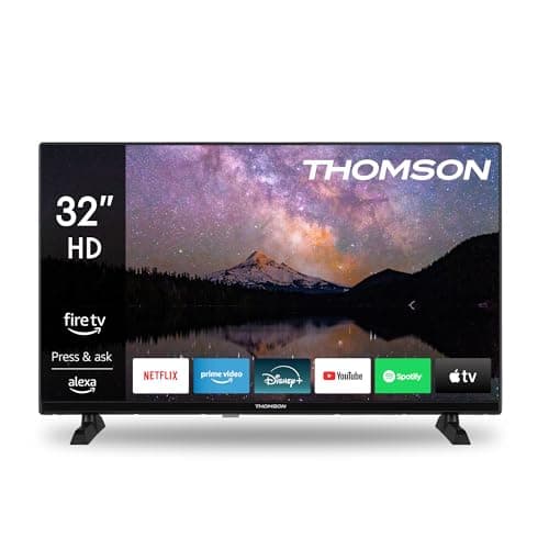 THOMSON 32'' (80 cm) HD - LED Fire TV - Commande vocale Alexa, Support AirPlay, Triple Tuner, Bluetooth, HDMI, Ports USB, AV in et CI+ - 32HF2S34-2024
