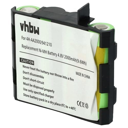 vhbw NiMH Batterie 1500mAh (4.8V) pour Appareil de médecine comme simulateur Musculaire comme Compex 4H-AA1500, 941210, 941213